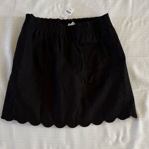 NWT JCrew Black Scalloped Hem Skirt size 12
